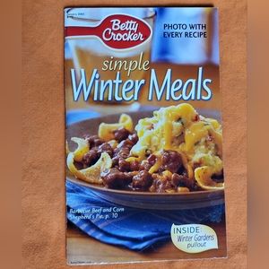 Betty Crocker's Simple Winter Meals cookbook paperback vintage GUC